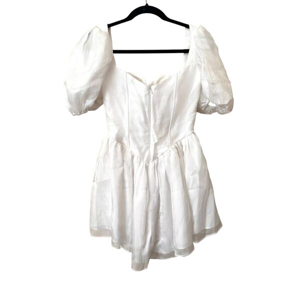 ADEIRLINA Bridal Corset Mini Dress White NWT XS - Picture 3 of 5